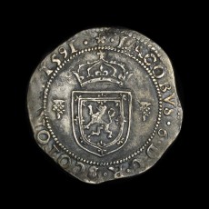 James Vi balance half merk obverse
