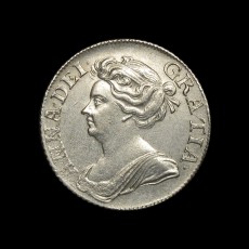 Anne shilling obverse