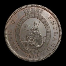 George III copper proof dollar reverse