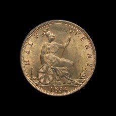 Victoria halfpenny reverse