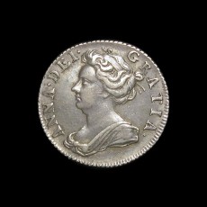 Anne sixpence obverse