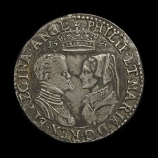 Philip and Mary shilling obverse