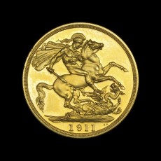 George V two pounds reverse