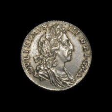 William III sixpence obverse