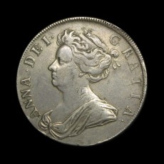 Anne halfcrown obverse