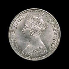 Victoria florin obverse