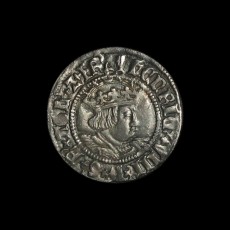 Henry VIII halfgroat obverse
