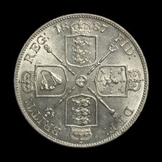 Victoria double florin reverse