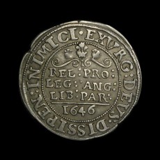 Charles I sixpence reverse