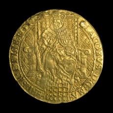 James I rose-ryal obverse