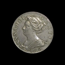 Anne sixpence obverse