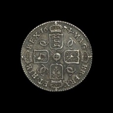 Charles II sixpence reverse