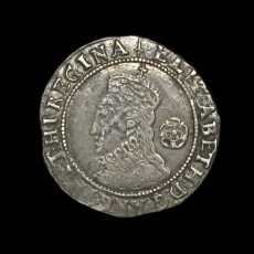Elizabeth I sixpence obverse