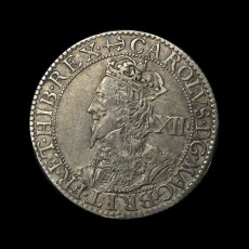 Charles I shilling obverse
