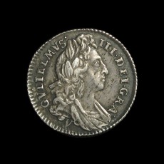 William III sixpence obverse