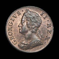 George II halfpenny obverse