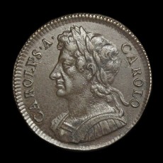 Charles II halfpenny obverse