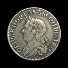 Cromwell shilling obverse