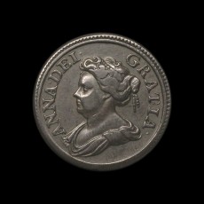 Anne farthing obverse