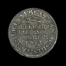 Charles I sixpence reverse