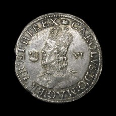 Charles I sixpence obverse