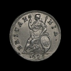 William & Mary farthing reverse