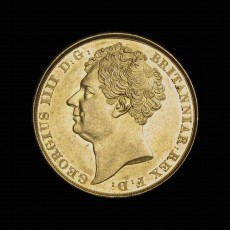 George IV two pounds obverse