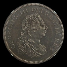 George III bank token obverse