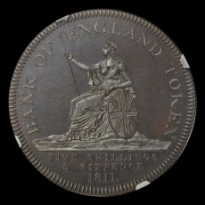 George III bank token reverse