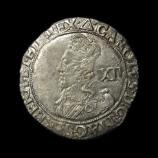Charles I shilling obverse