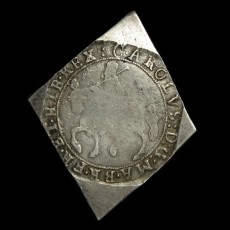 Charles I lozenge halfcrown obverse