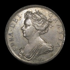 Anne halfcrown obverse