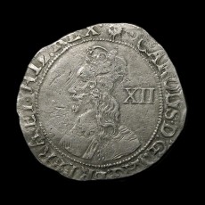 Charles I shilling obverse