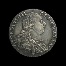 George III shilling obverse