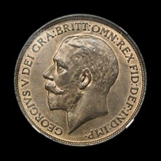 George V penny obverse