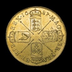 James II five guineas reverse
