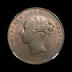 Victoria penny obverse
