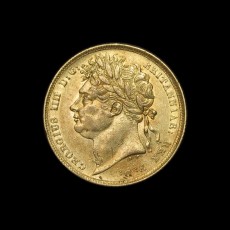George IV sovereign obverse