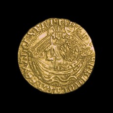 Henry V half noble obverse