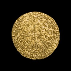 Henry V half noble reverse