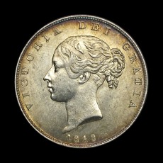 Victoria halfcrown obverse