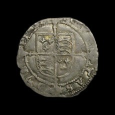 Edward VI sixpence reverse Dublin