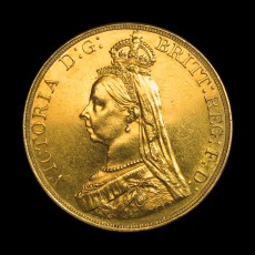 Victoria five pounds obverse