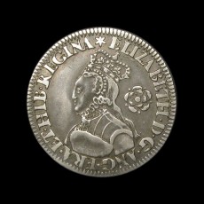 Elizabeth I sixpence obverse
