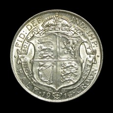 George V halfcrown reverse