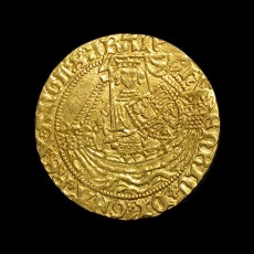 Henry VI half noble obverse