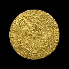 Henry VI half noble reverse
