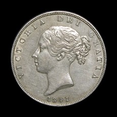 Victoria halfcrown obverse
