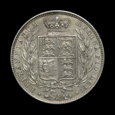 Victoria halfcrown reverse
