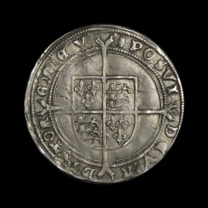 Edward VI sixpence reverse
